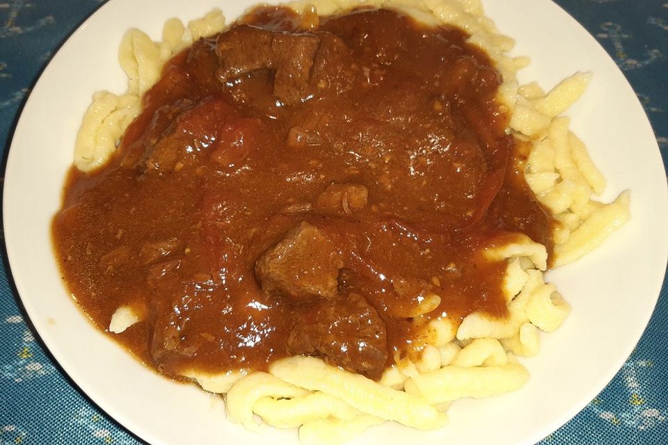 Malzbiergulasch