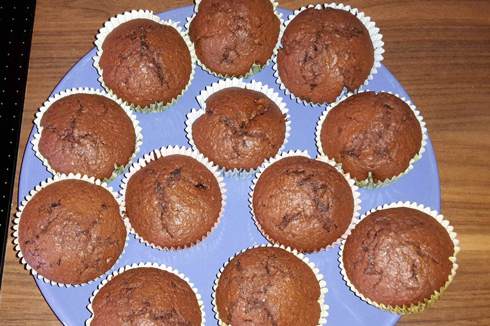 Schoko-Kokos-Nutella-Muffins