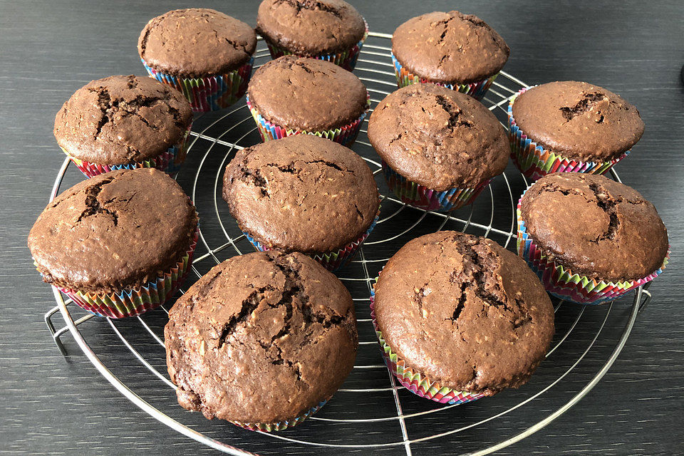 Schoko-Kokos-Nutella-Muffins