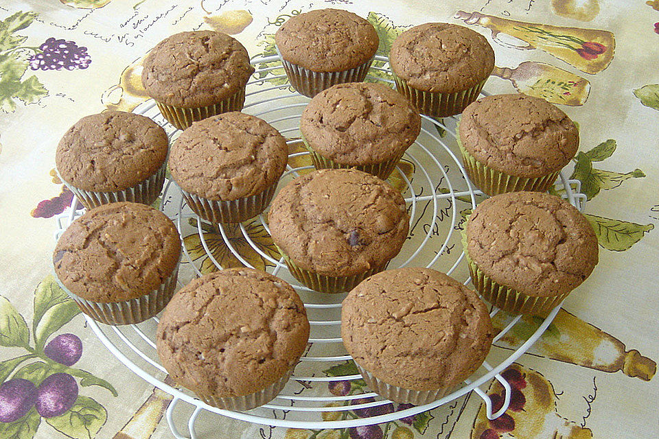 Schoko-Kokos-Nutella-Muffins