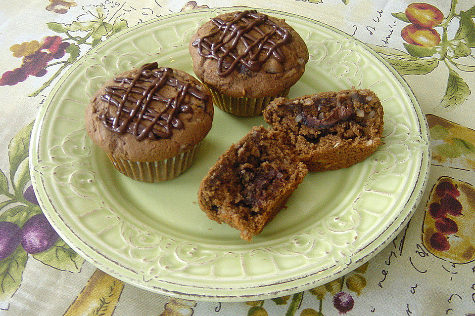 Schoko-Kokos-Nutella-Muffins