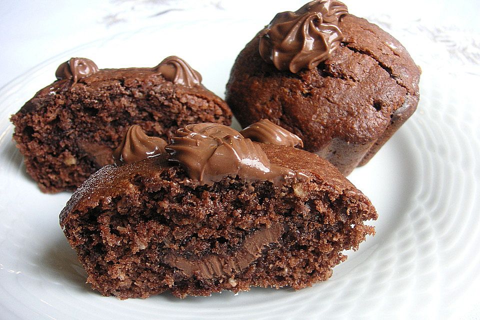 Schoko-Kokos-Nutella-Muffins