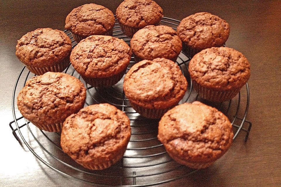 Schoko-Kokos-Nutella-Muffins