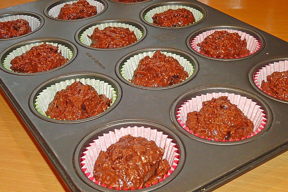 Schoko-Kokos-Nutella-Muffins