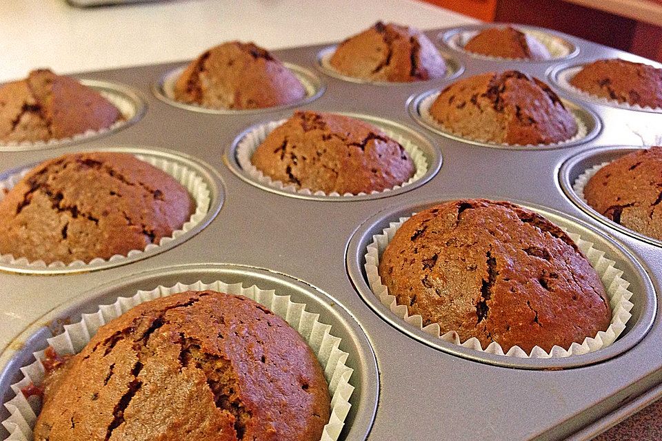 Schoko-Kokos-Nutella-Muffins