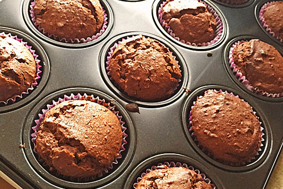 Schoko-Kokos-Nutella-Muffins