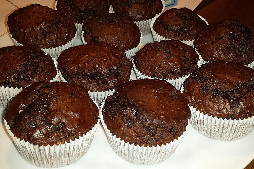 Schoko-Kokos-Nutella-Muffins