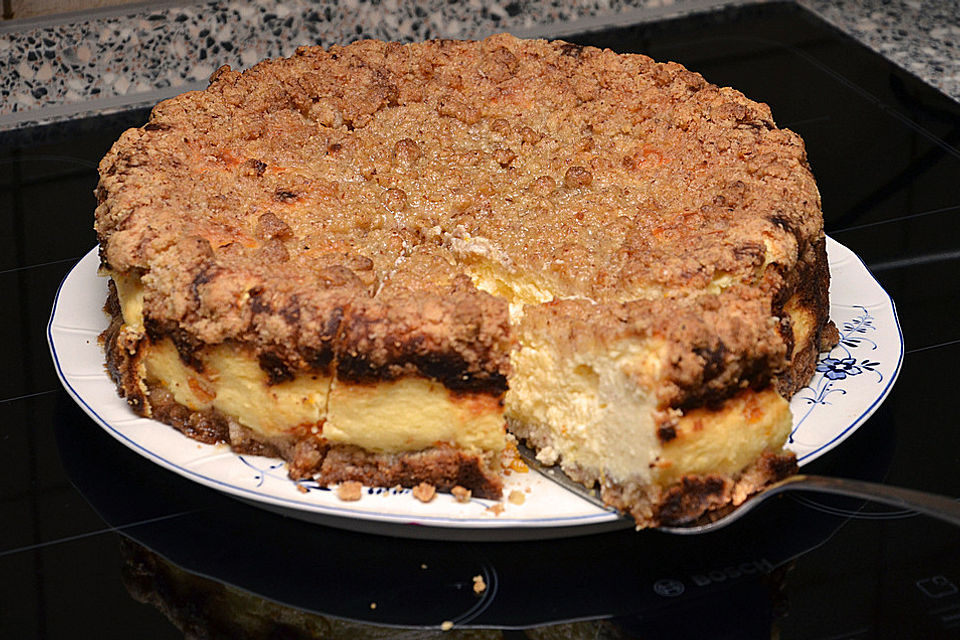 Käsekuchen mit Streuseln