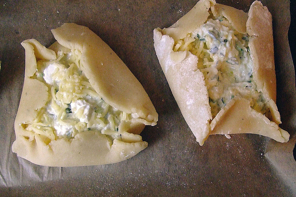 Zucchini-Ricotta-Teilchen