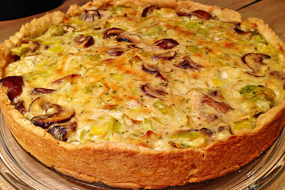 Lauch-Champignon-Quiche