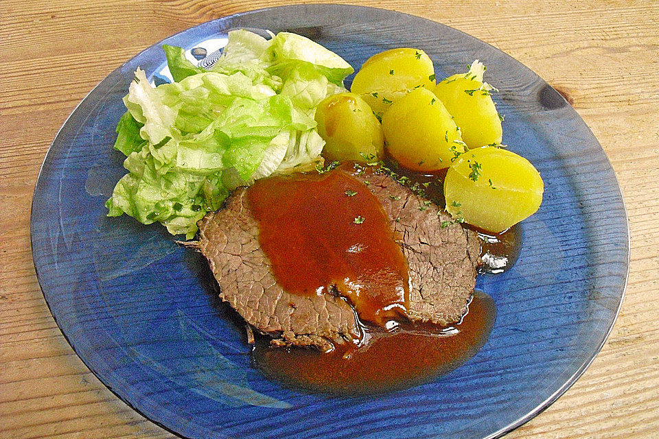 Alohas Glühweinbraten mit Zwetschgenmus