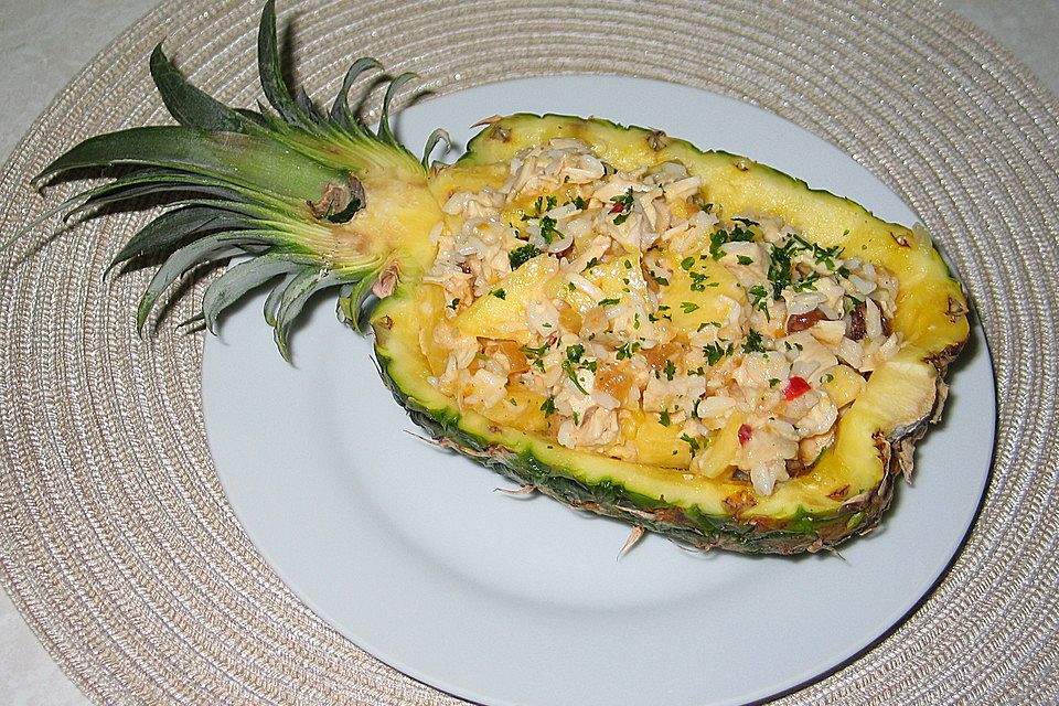 Conga-Ananas-Hühnchen-Salat