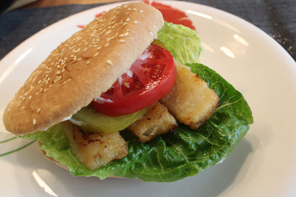 Sandra's Fischstäbchenburger