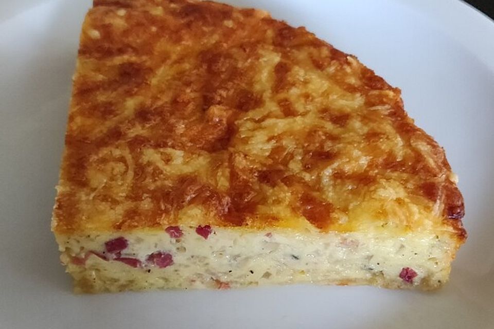 Flotter Zwiebelkuchen ohne Boden