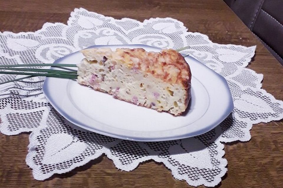 Flotter Zwiebelkuchen ohne Boden