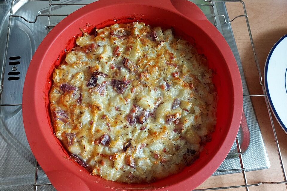 Flotter Zwiebelkuchen ohne Boden