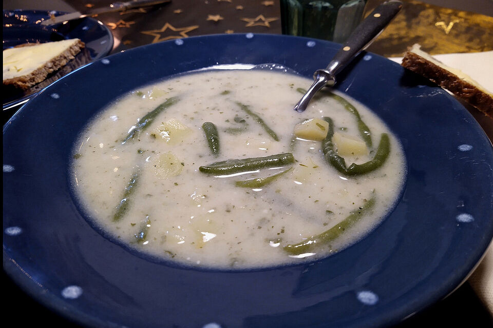 Meine schnelle, einfache Stangenbohnensuppe