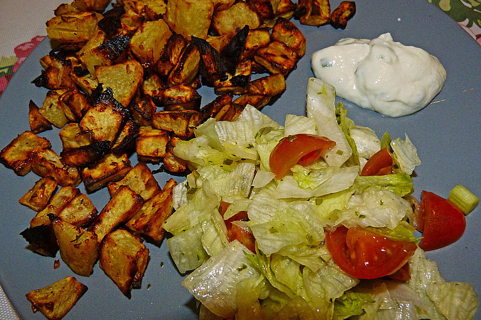 Süßkartoffeln mit Parmesan