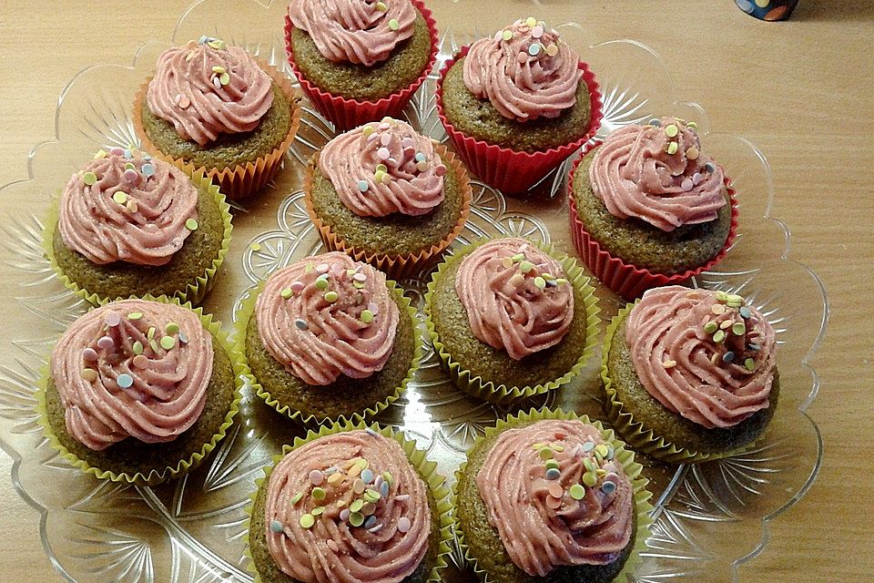 Vegane Zimt-Kirsch Cupcakes