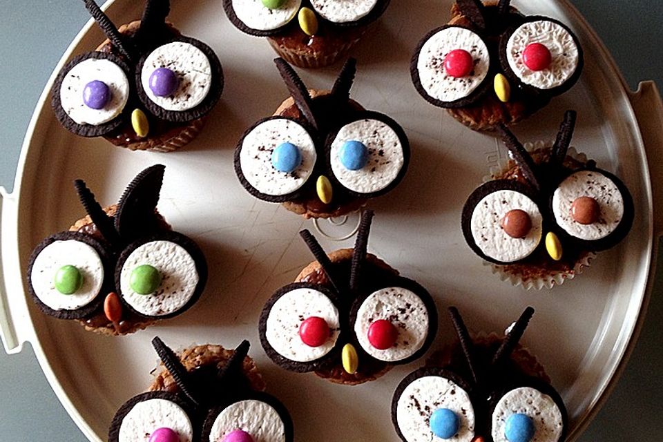 Eulen Cupcakes