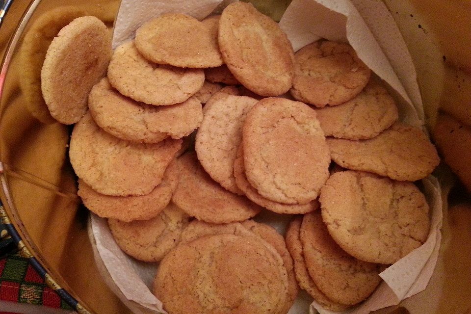 Amerikanische  Snickerdoodles - Zimtplätzchen