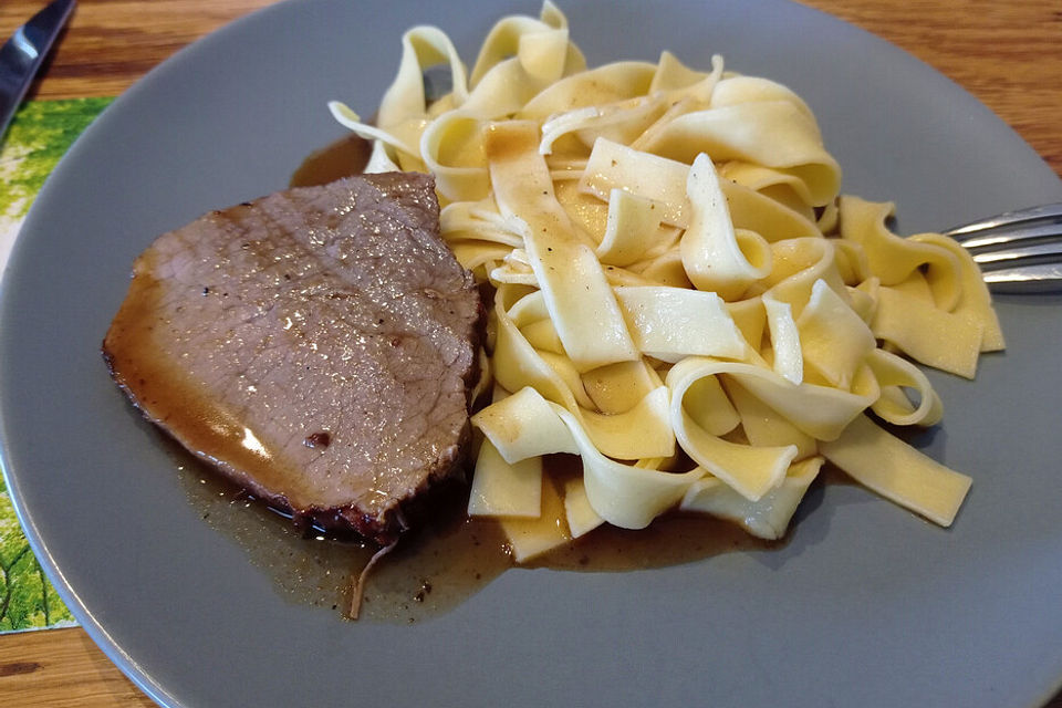 Rinderbraten in Biersoße