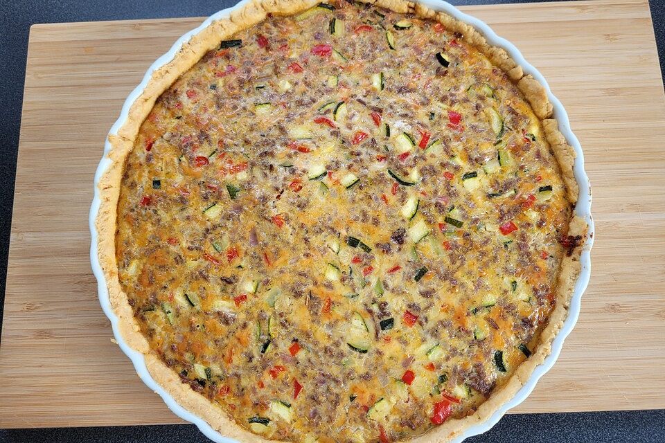 Hackfleisch-Schmand-Quiche