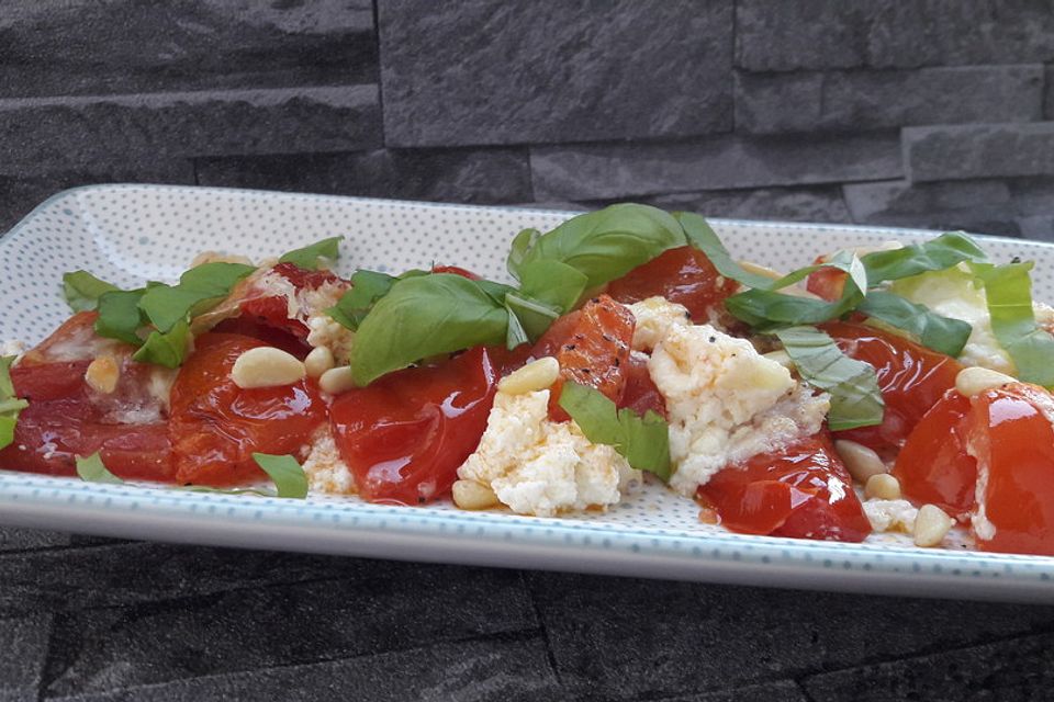 Geschmorte Tomaten alla Burrata