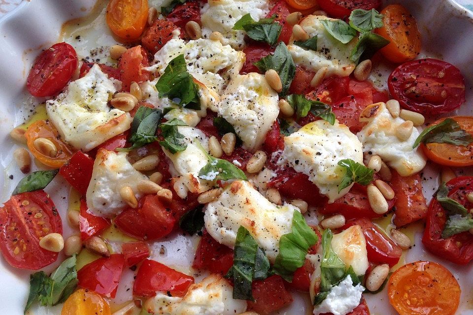 Geschmorte Tomaten alla Burrata