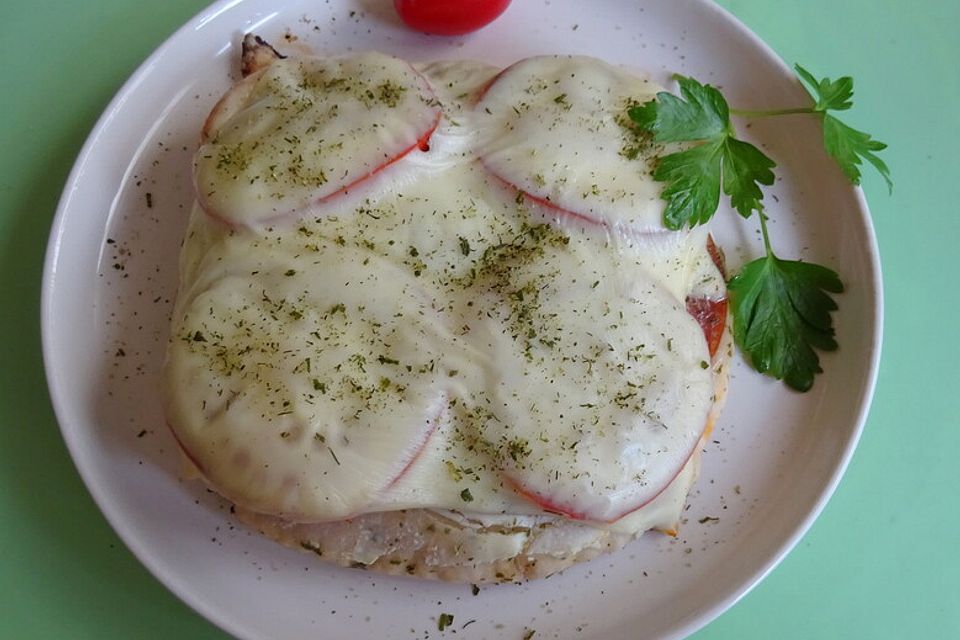 Überbackenes Fladenbrot