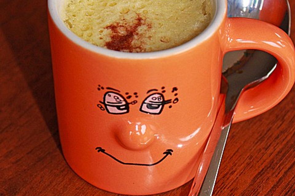 Cake in a mug