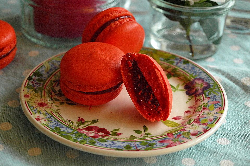 Macarons à la framboise