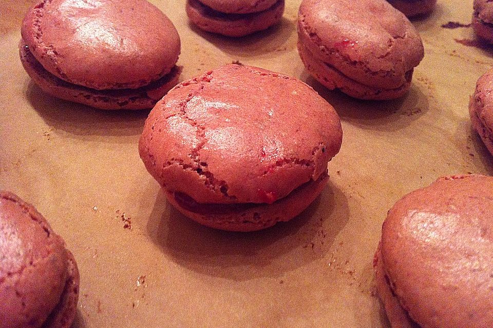 Macarons à la framboise