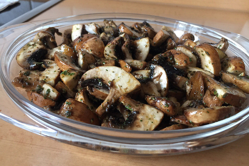 Marinierte Champignons vom Grill