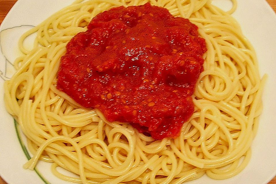 Scharfe Spaghetti