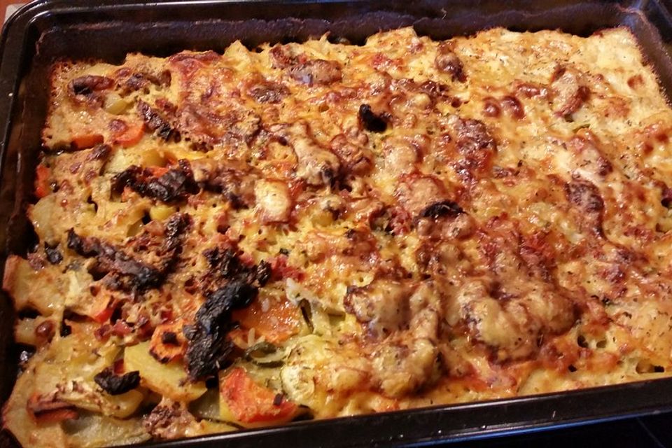 Kartoffelgratin ohne Sahne