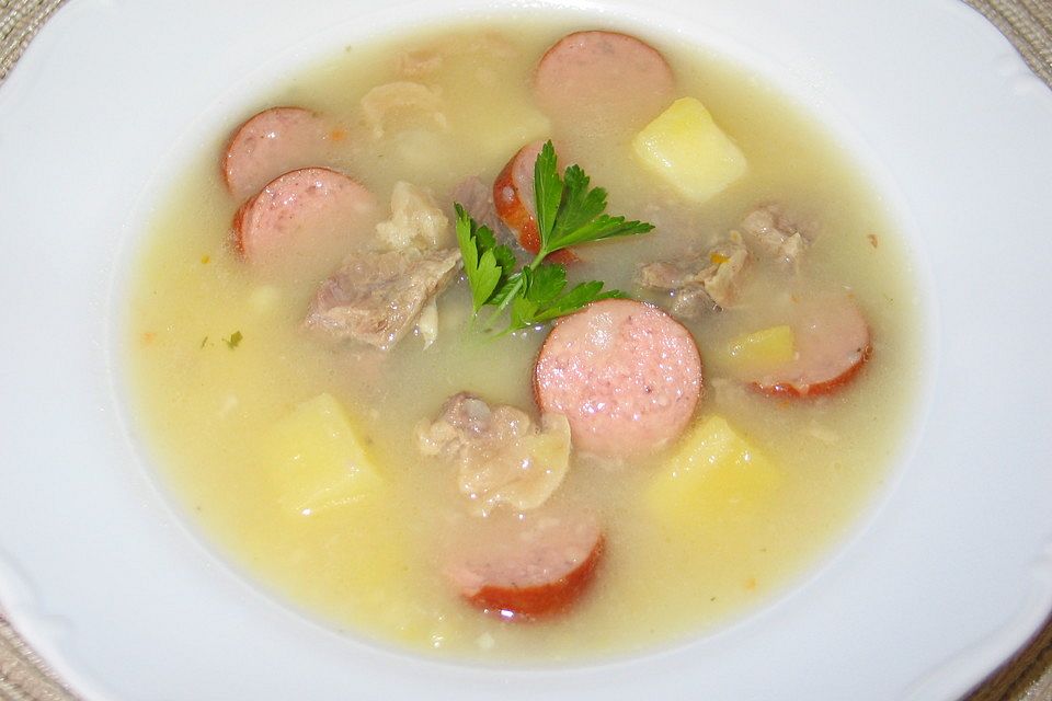 Kohlrabieintropf mit Rindfleisch