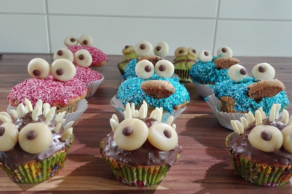 Krümelmonster Cupcakes