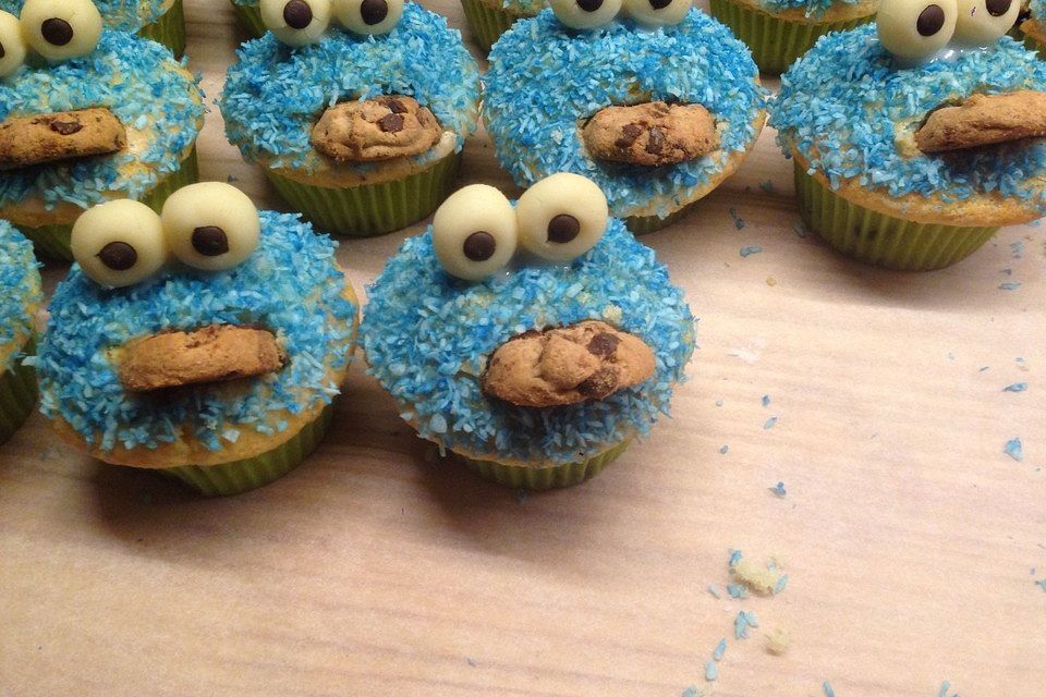 Krümelmonster Cupcakes