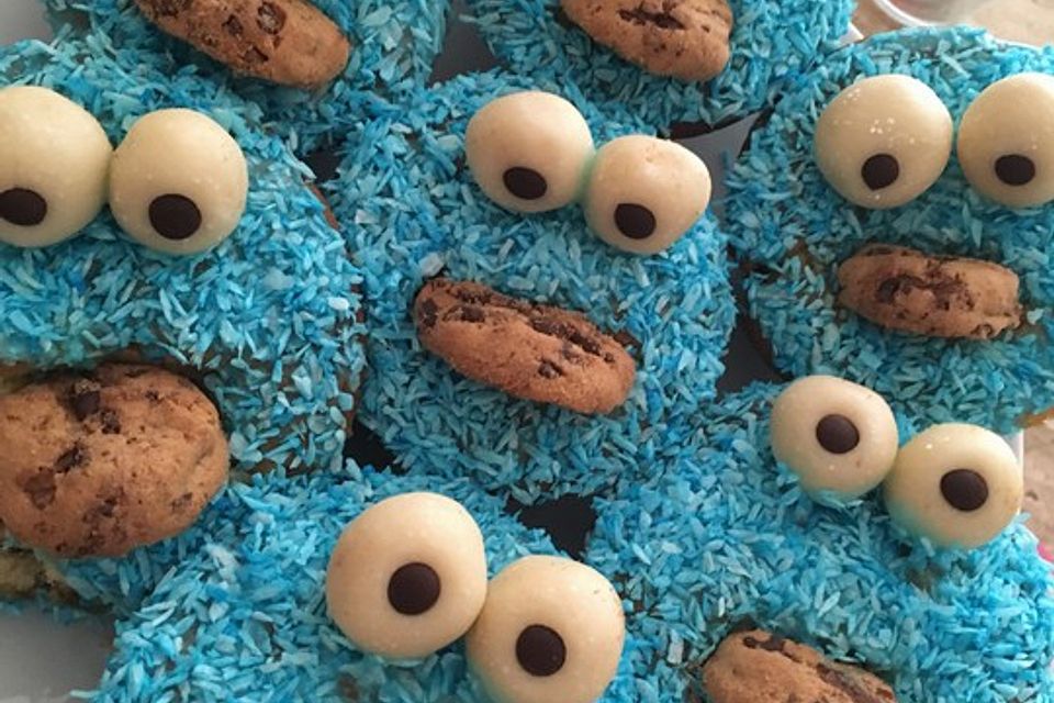 Krümelmonster Cupcakes