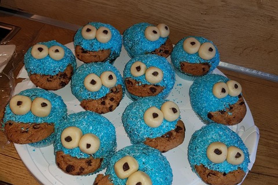 Krümelmonster Cupcakes