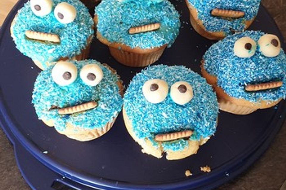 Krümelmonster Cupcakes