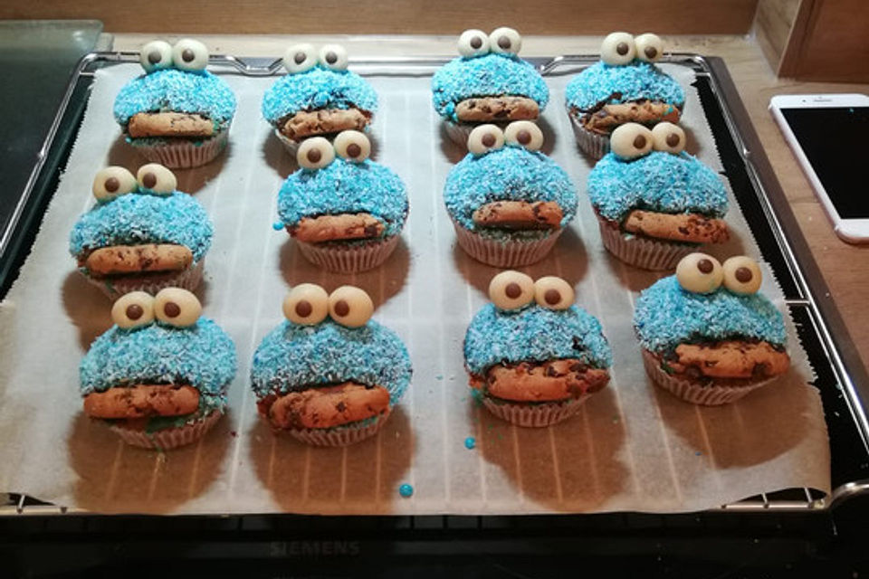 Krümelmonster Cupcakes