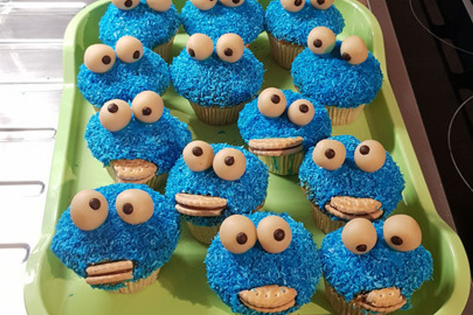 Krümelmonster Cupcakes