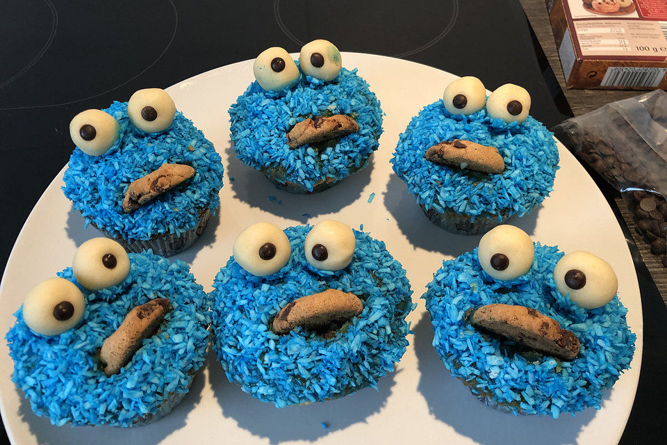 Krümelmonster Cupcakes