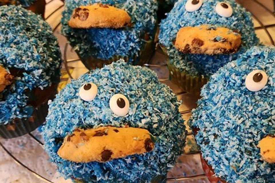 Krümelmonster Cupcakes