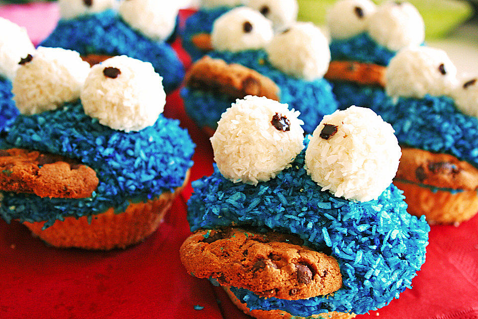 Krümelmonster Cupcakes