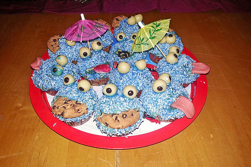 Krümelmonster Cupcakes