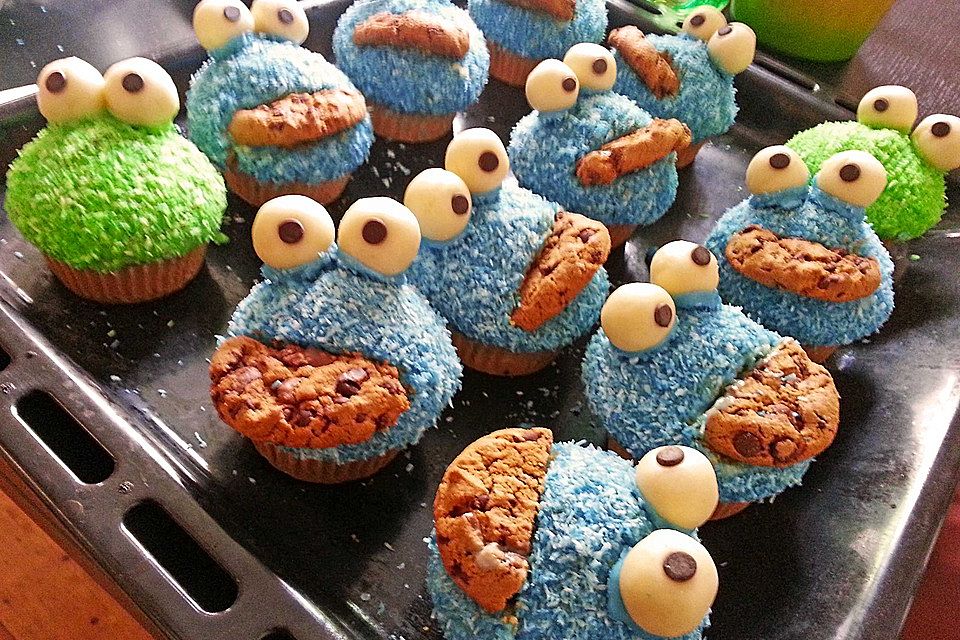 Krümelmonster Cupcakes