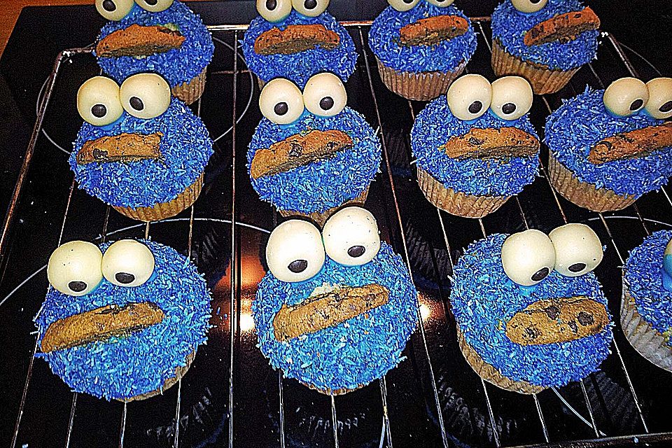 Krümelmonster Cupcakes